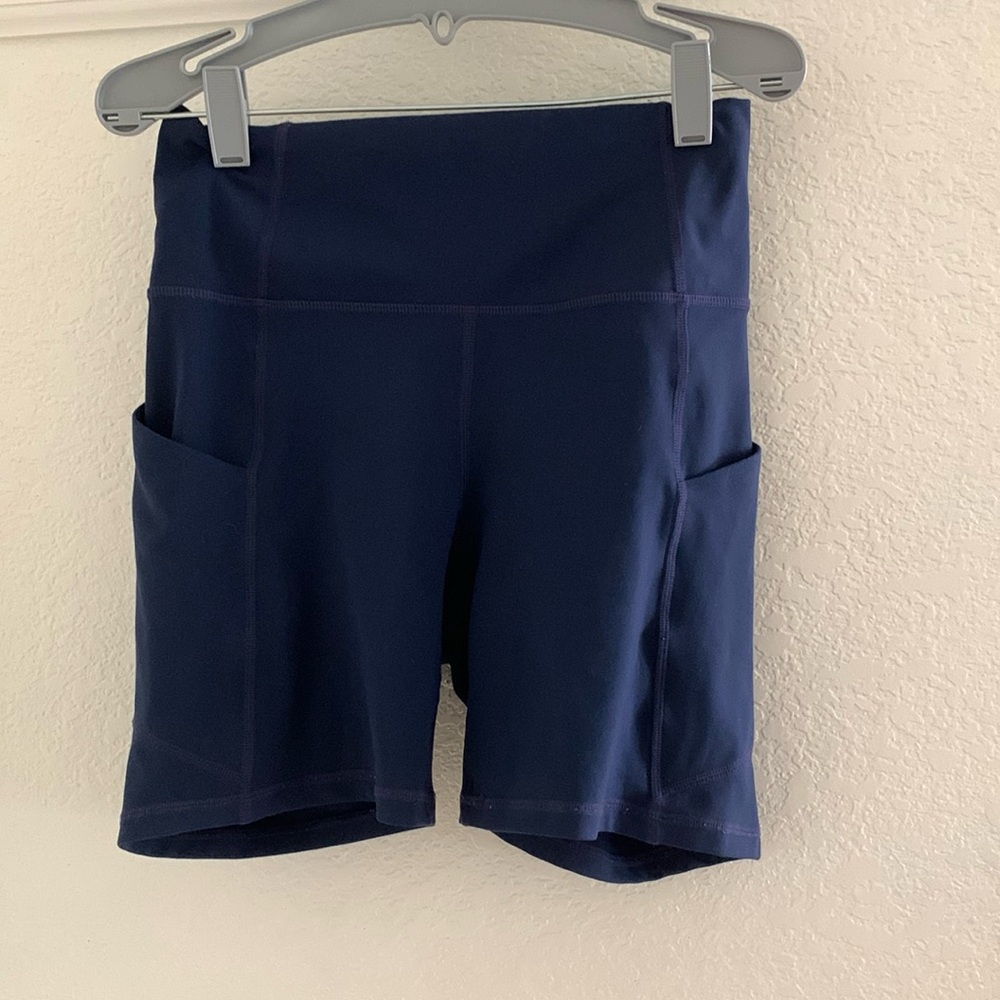Purelux by Fabletics Navy blue biker shorts